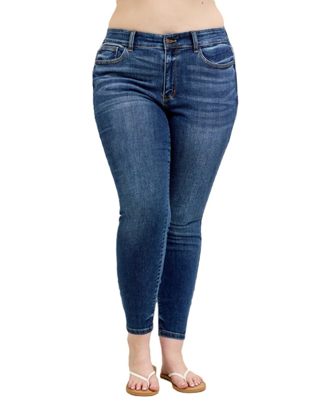 Judy Blue PLUS Hand sand wash basic skinny - Picture 3 of 6
